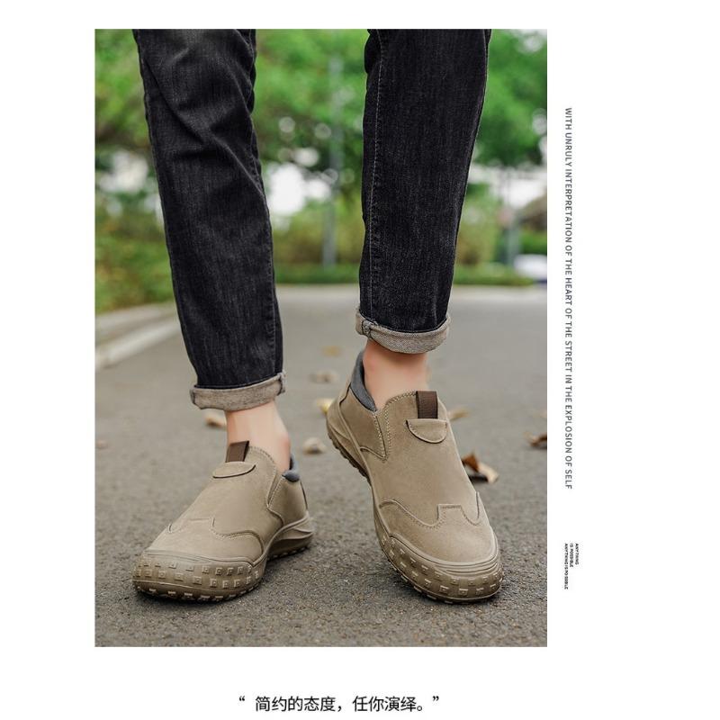 Men S Low Top Waterproof Work Shoes Outdoor Wear Resistant Casual Shoes