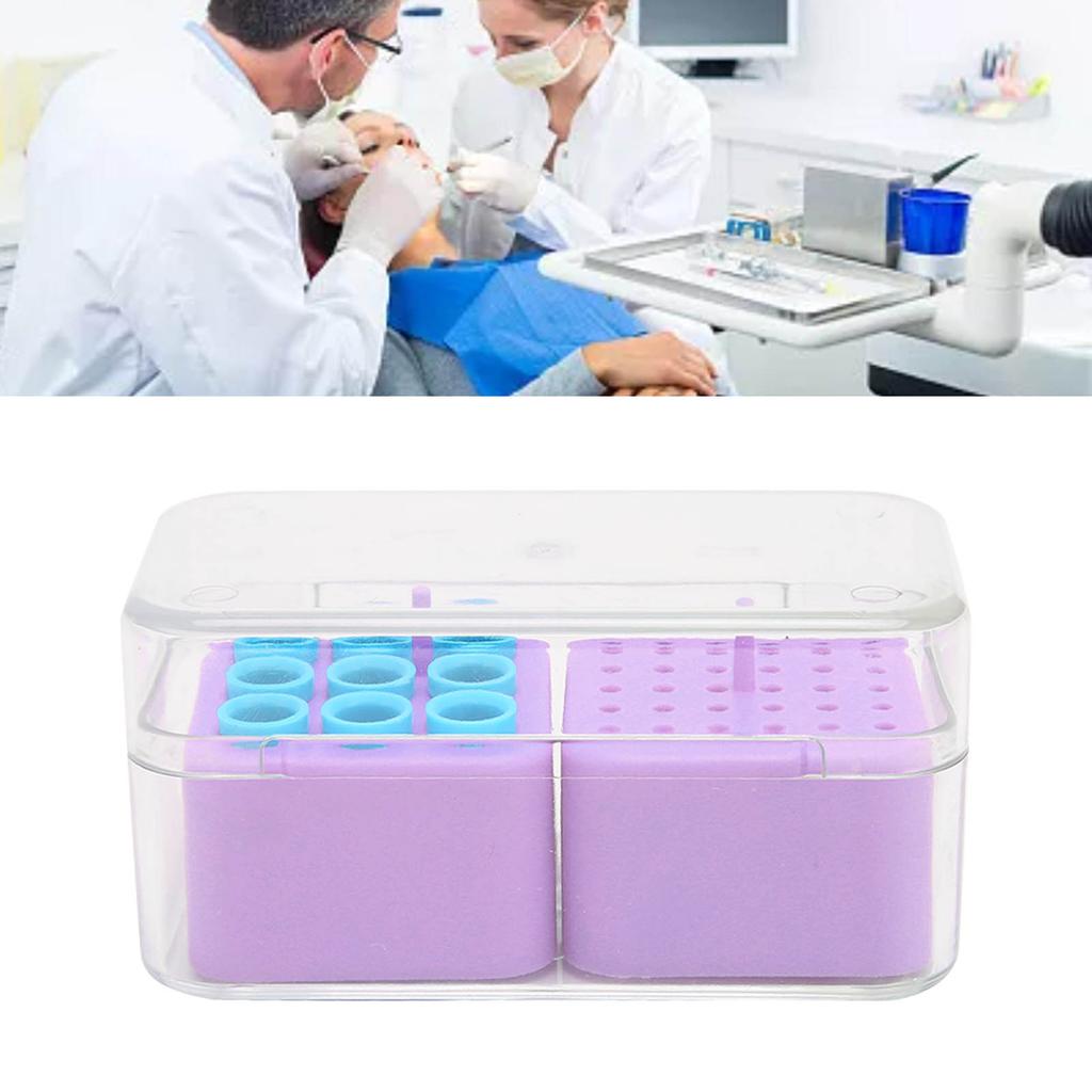 Dental  s Holder Dustproof Plastic Multi Holes Large Capacity Cleaning Autoclaved Dental  s Case