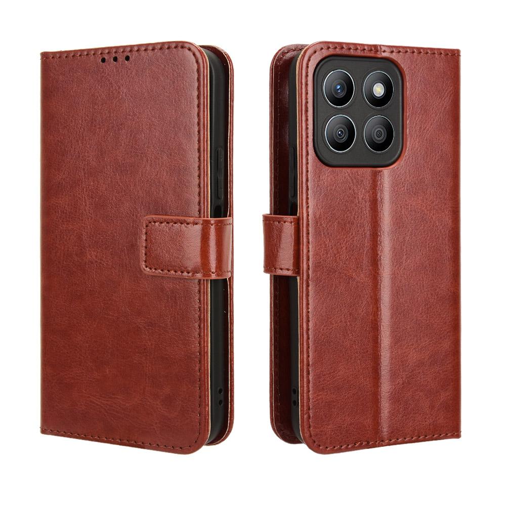 Leather Flip Cases For Honor X8C Leather Case [Flip Vintage Leather] Wallet Shockproof Durable Retro Flip Covers