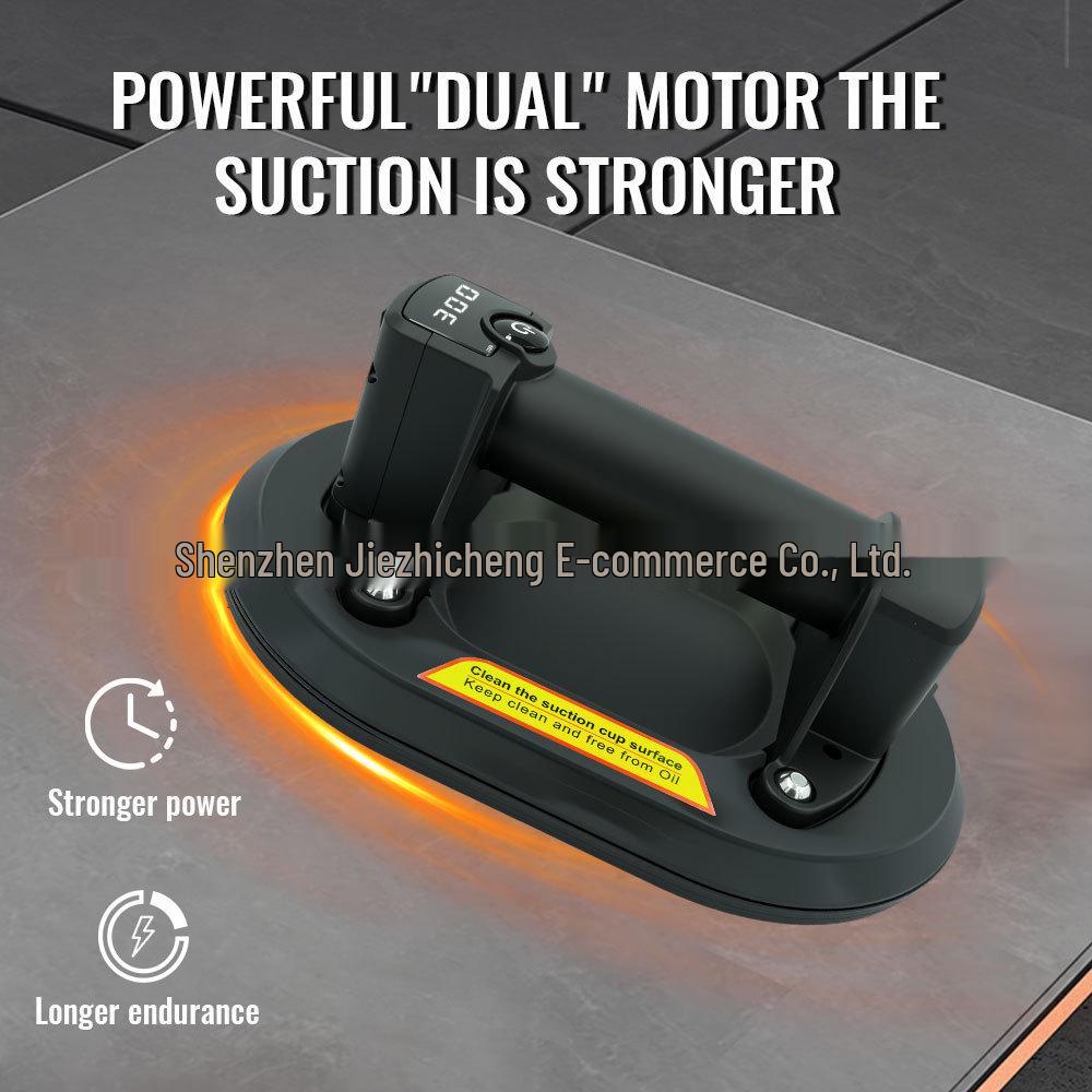 8-Inch Automatic Air-Replenishing Vacuum Suction Cup for Heavy Glass and Tile Lifting