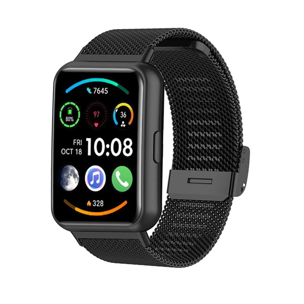 Stainless Steel Watch Strap   Wristband with Metal Buckle Watch Band for   Watch Fit 2