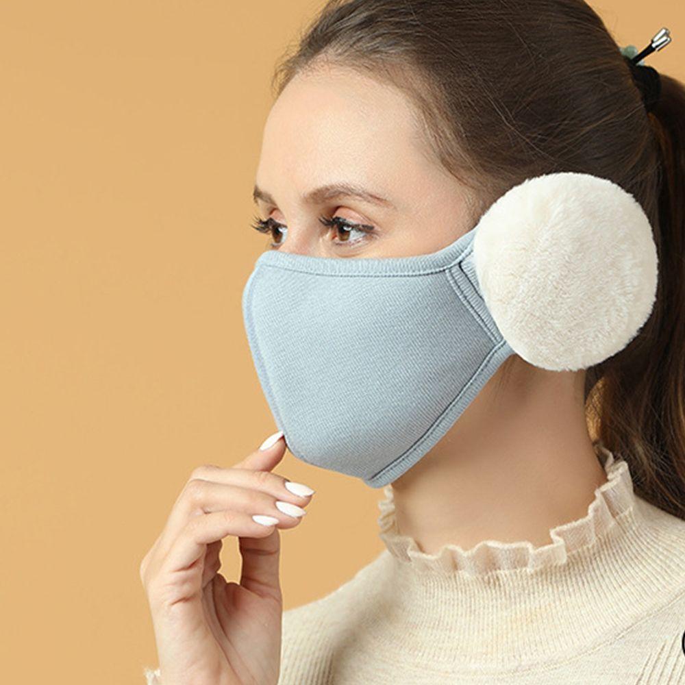Ear Warmer Riding Fleece Men Women Mask Earflap Wrap 2in1 Earmuffs Mask Winter Cloth Accessories