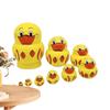 Vibrant 10 Piece Russian Duck Nesting Figurines Unique and Decorative Figurine Statue Ornaments for Office or Desk Decor
