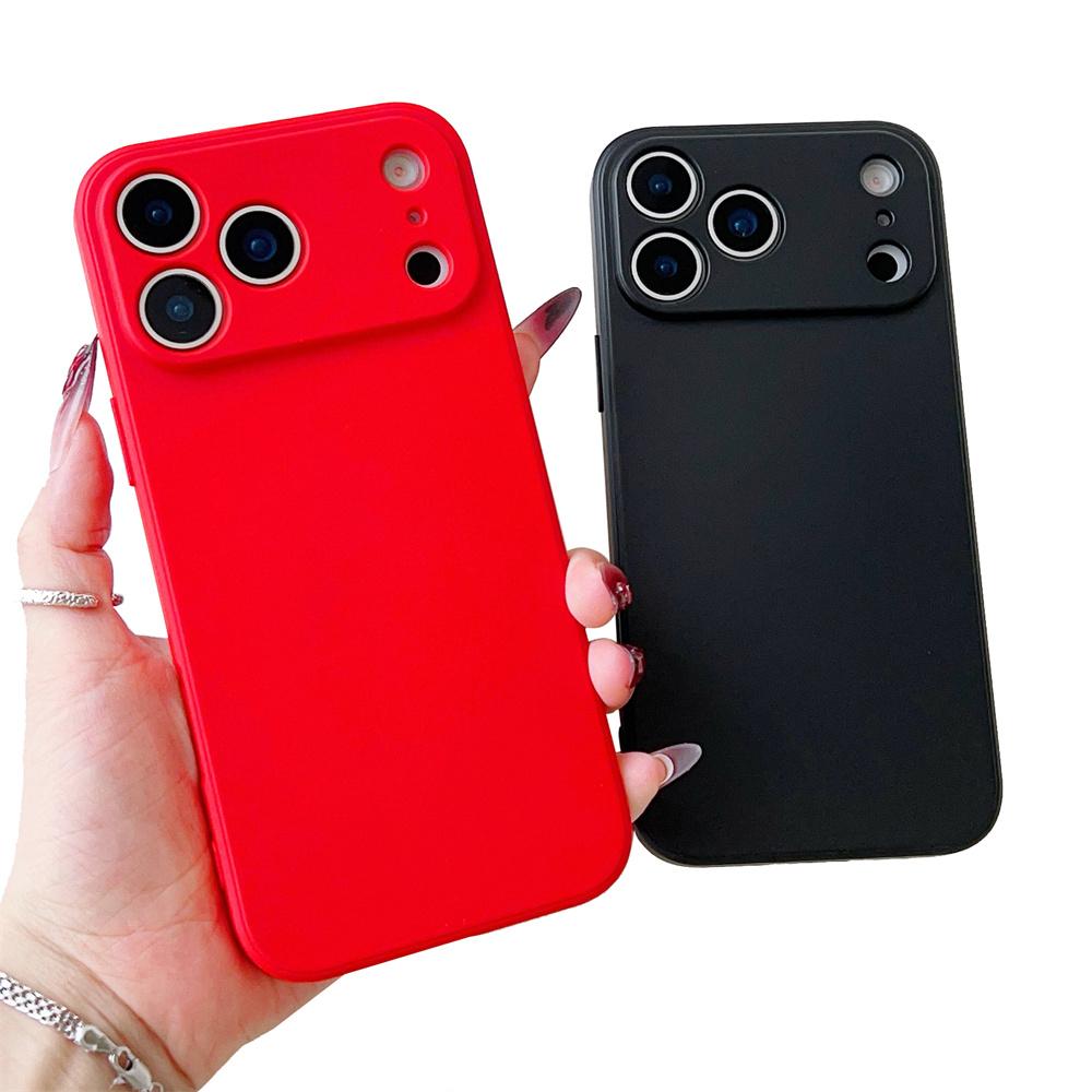 For iphone17Air Phone Case lightweight Liquid Silicone Soft Back Cover for iPhone 12 13 14 15 16 17 Pro Max Mini Plus Cyan blue