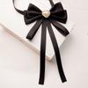 Korean Style Butterfly Bow Brooch With Water Drop Pearls For Elegant Womens Attire