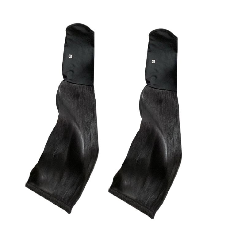 Thin Ice Silk Arm Sleeves Elastic Cuffs Lightweight Comfort For Extended Wear In Warm Climates