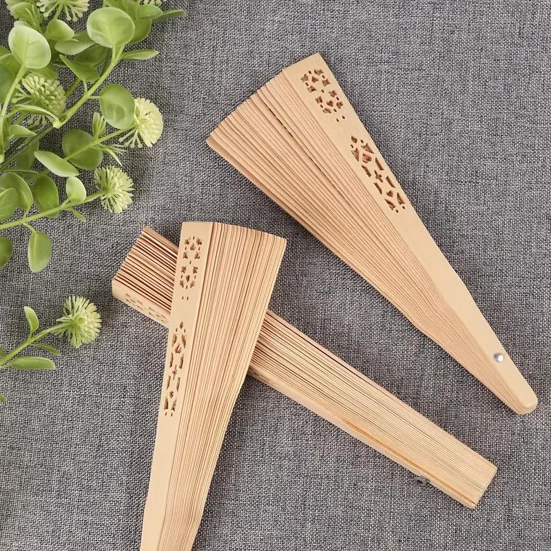 Čínský styl černý Vintage ruční ventilátor Skládací ventilátor Čínská taneční párty skládací ventilátor