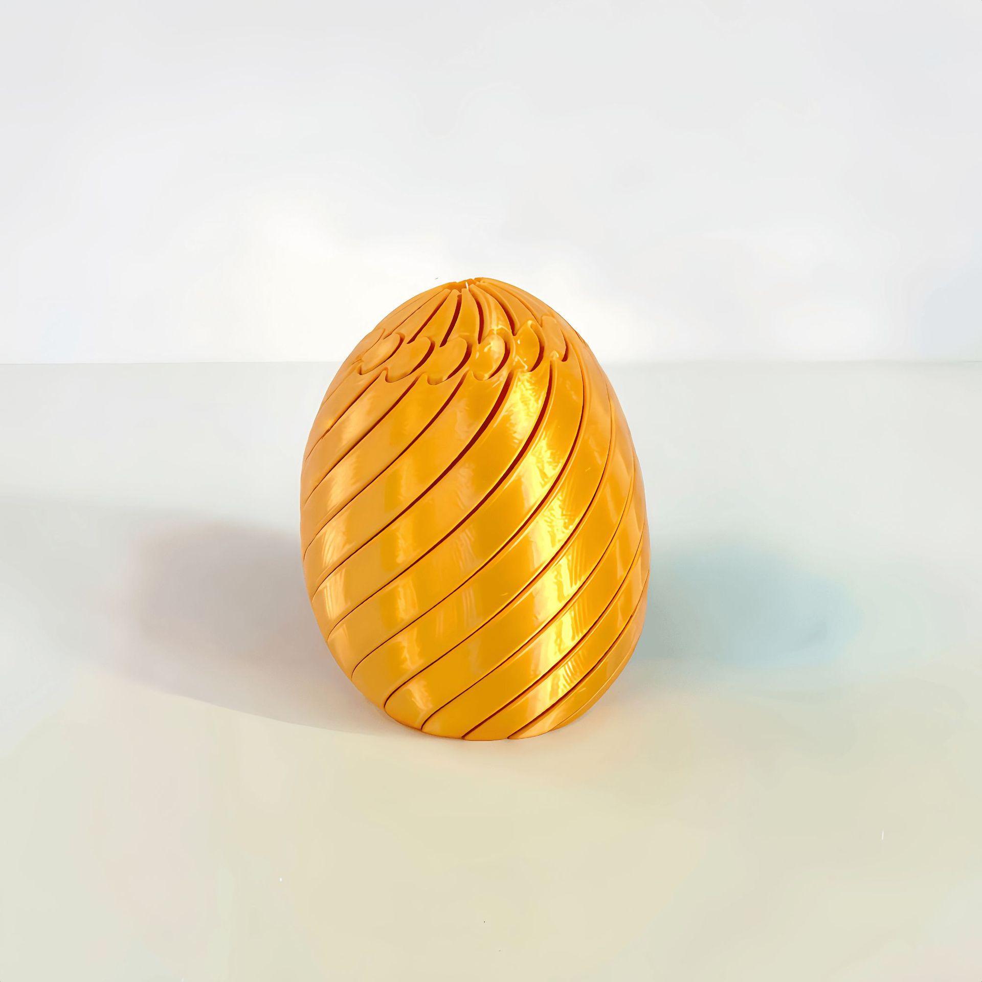 

3D Printed Easter Egg Toys Fun Slippery Egg Shaped Fingertip Toys Stress Relieving Small Objects Colorful Stress Relief Toy золотой