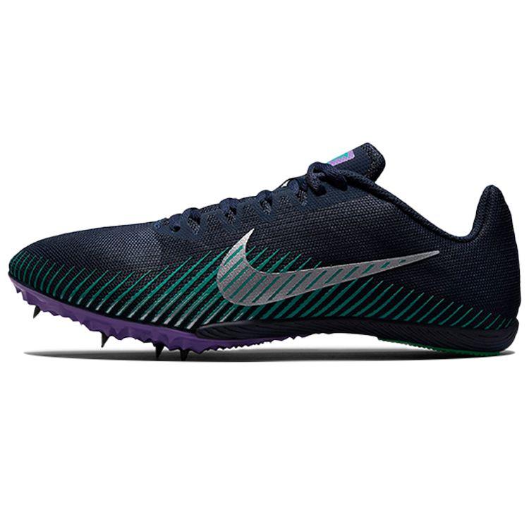 

Nike Zoom Rival M 9 Navy Green Purple Men s Track Spikes AH1020-406 EU 44