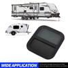 RV Window Trailer Window Waterproof Sealed Tinted Tempered Glass Pull Opening Rounded Corner with Clamp Ring for Camper Vehicle