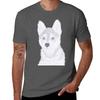 Siberian Husky Tshirt Basic Simple Casual Short Sleeve Tee