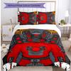 Skibidi Toilet Printed 3PCS Bedding Set Soft Breathable Duvet Cover Pillowcases Set Washable Bedroom Decor Home Gift