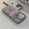 Pink Bow Pattern Phone Case For IPhone 17 16 13 15 11 12 14 17 Pro Max Air 7 8 Shockproof Transparent Cover Silicone Soft Funda