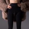 Women's Large Nude-Feel Velvet Bottoming Romper - Open Crotch, Skin Tone, Single Layer, Perfect for Autumn/Winter