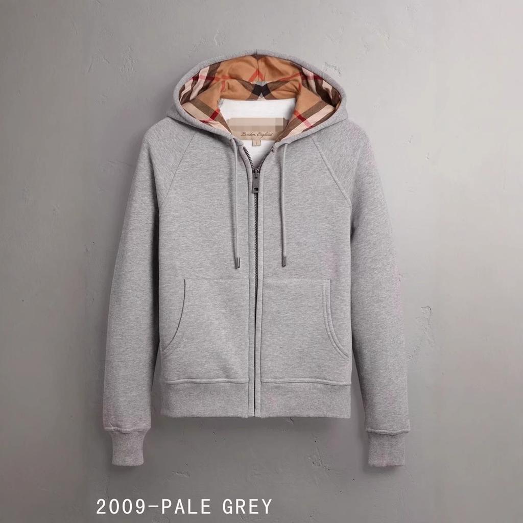 Felpa con cappuccio stile britannico per uomo e donna cardigan completo con zip