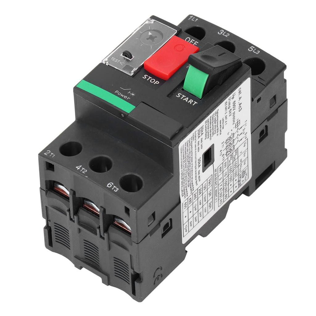 Întrerupător motor 3P 1.6?2.5A AC690V Buton de apăsare comutator de conectare cu șurub
