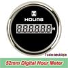 52mm Gauges Fuel Level Meter for Car Boat Yacht Gas Diesel Oil Tank Level Gauge Indicator 7colors LED Backlight Without Sensor
