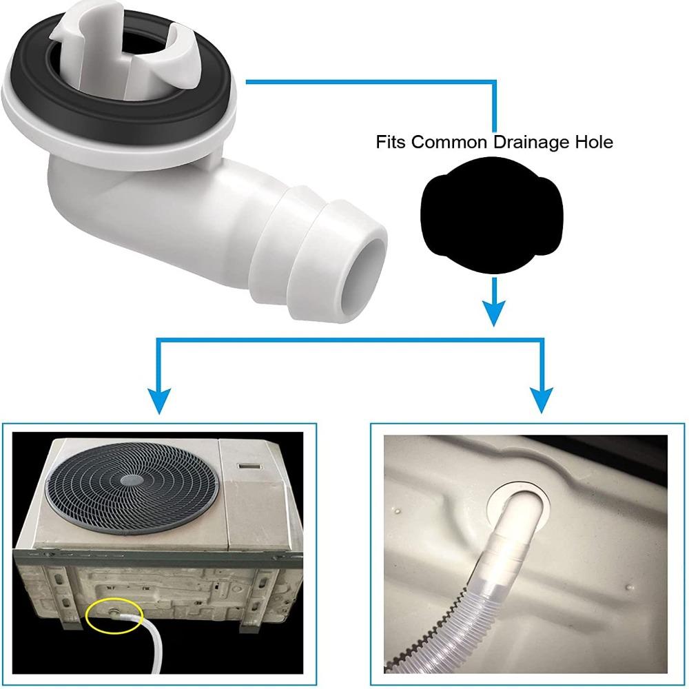 To Install Drain Hose Connector Drain Pipe Connector Elbow Fitting Air Conditioning Drainage Tool