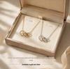 Elegant Three-Ring Necklace for Women - Versatile High-End Clavicle Choker, Perfect Gift for Best Friend or Girlfriend