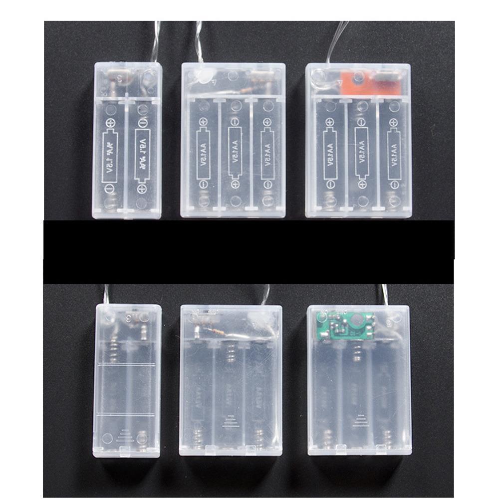 LED-Feen-Lichterkette, 7 Farben, batteriebetrieben, für den Außenbereich, wasserdicht, LED-Lichterkette, Weihnachten, Geburtstag, Zuhause, Party, Dekoration, Lampe