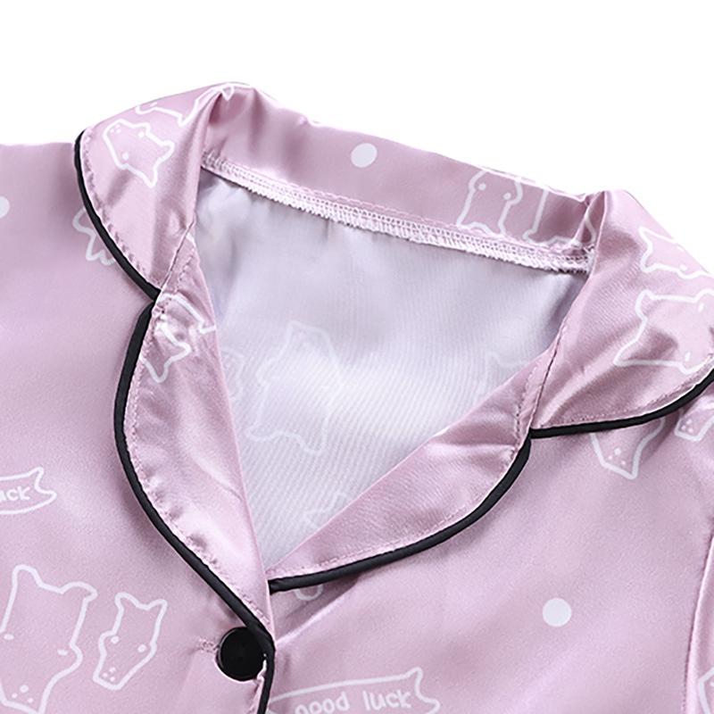 Sommer Baby Kinder Mädchen Jungen Stehender Bär Nachtwäsche Set Kurzarm Bluse Tops + Nacht Hosen