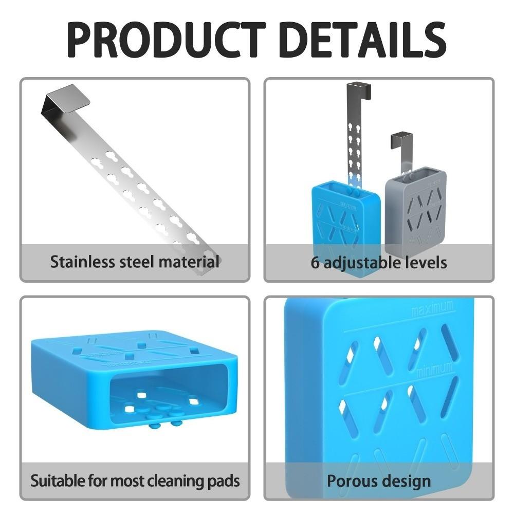 Silicone Toilet Tank Cleaning Tablet Holder Toilet Bleach Tablet Storage Rack  Bowl Cleaner Storage