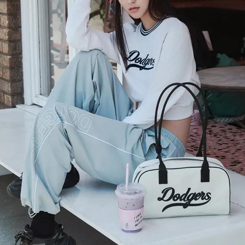 New MLB Polyester Handbag Shoulder Bag Regular Unisex Dark Cream 3ABQL054N-07CRD