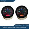 Waterproof 85mm GPS Speedometer 0-125 MPH 0-160 MPH 0-200 MPH for Snowmobile Motorcycle ATV UTV Total Mileage Adjustable 12V 24V