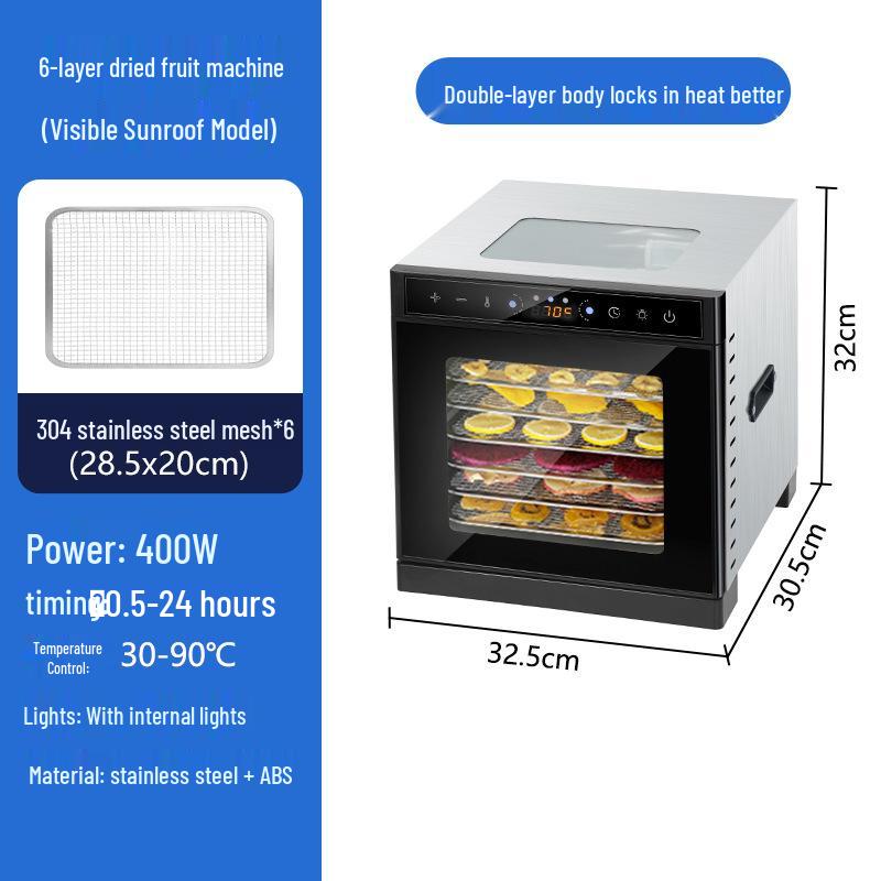 Compact Multifunctional Food Dehydrator for Fruits, Vegetables, Herbs, and More