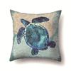 New European-style Polyester Pillow Case Marine Life Pillow Fashionable Simple Home