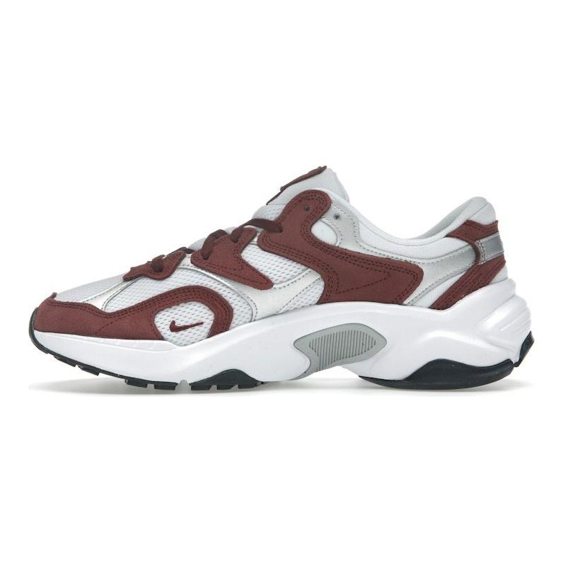 Nike AL8 Rosso Scuro Team Scarpe da Ginnastica da Donna Grigio Freddo Argento Metallizzato Bianco FJ3794-600