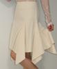 Ronron Raw Cut Frill Skirt Ivory