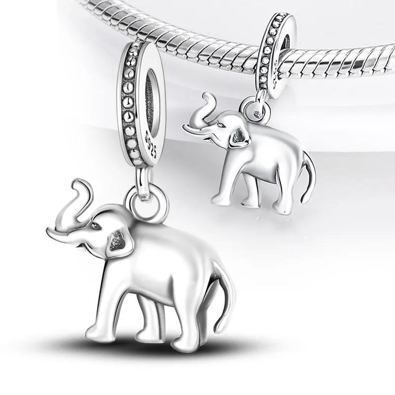 Copper Animal Dinosaur Lion Wolf Tiger Rabbit Pendant Fit Charm Original Bracelet Diy Fine Jewelry Making For Women