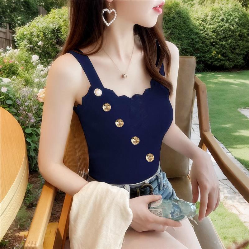 Women s 2026 French Knit Slimming Camisole - White Small