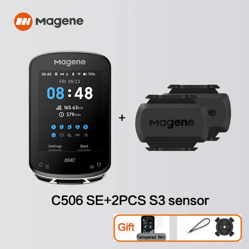 

Велокомп ютер Magene GPS C506 SE Навігація WiFi Спідометр Цифровий секундомір для велоспорту 2.4 Одометр Bluetooth Ant Для приміщень C506SE S3X2