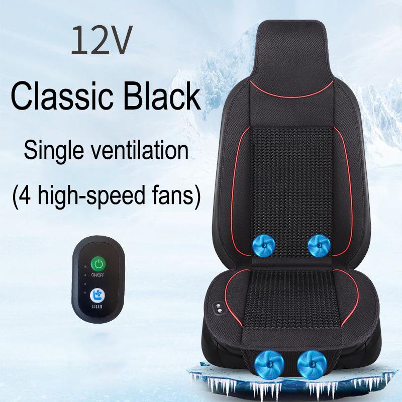 DC12/24V Air Conditioning Cooling Blow Air with Fan Massage Seat Pad Mat Cover Summer Cool Cushion Seat Ventilation Car Cushion