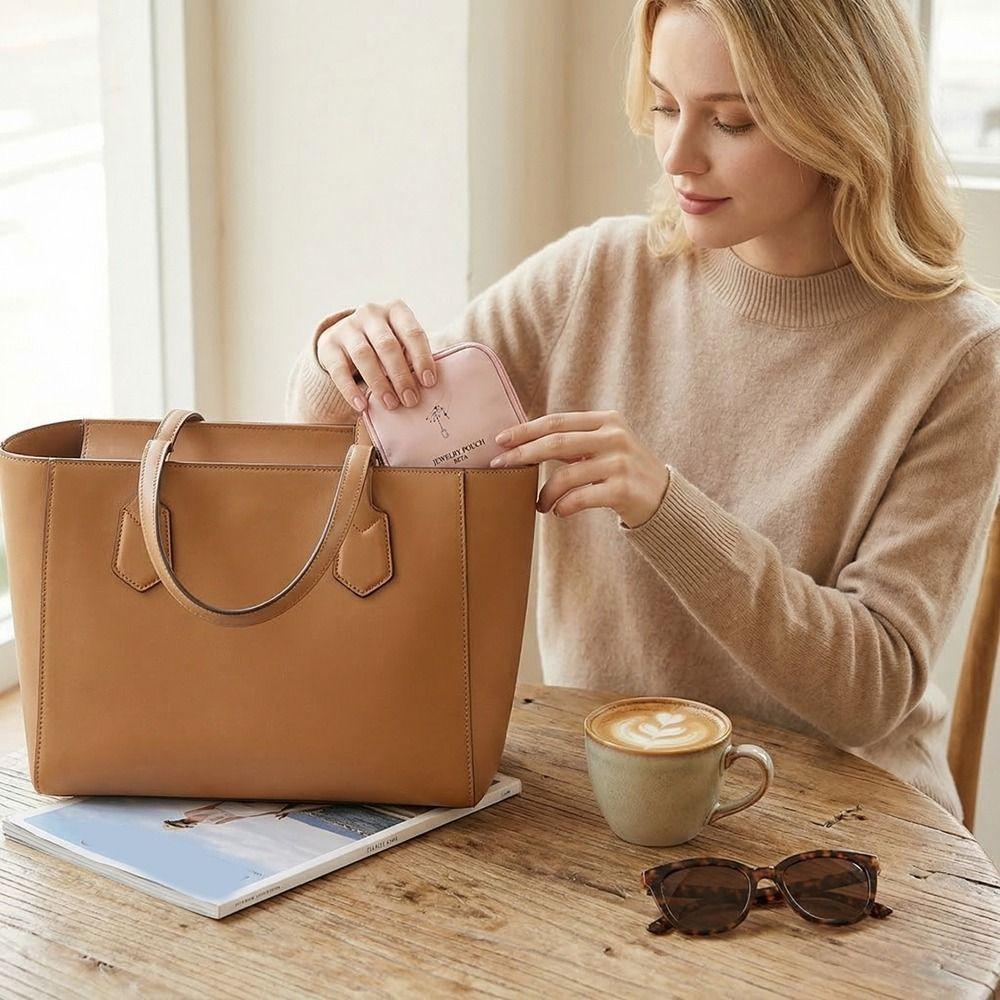 Single/Double Layers Jewelry Storage Bag Multiple Sections with Soft Lining Zipper Jewelry Bag Mini Jewelry Pouch Travel