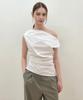 YUJEEOT White Off-Shoulder Shirt