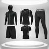 WEZHO Men's Sci-Fi 5-Piece Quick-Dry Workout Set