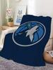 Minnesota Timberwolves Kuscheldecke Weich Gemütlich für Wohnzimmer Schlafzimmer Büro Perfektes Geburtstagsgeschenk für Kinder und Fans