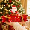 Holiday Party Favor 1/4Pcs Christmas Candy Shape Money Holder, Santa Snowman Reindeer Tree Cash Festive Holder Paper Bag, Gift Box for Party,