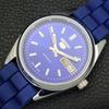 AUTOMATIC VINTAGE REFURBISHED SEIKO 5 JAPAN MENS BLUE COLOR DIAL WATCH a440607-4 Sk-a440607