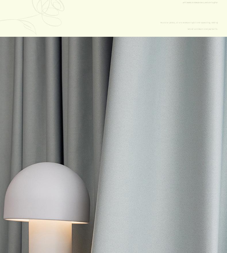 Cortinas de Chenille Nórdicas Francesas de Alta Qualidade para Chá com Leite: Proteção Solar Ultra e Isolamento para Sala de Estar/Sombreamento para Janelas de Sacada de Quarto Japonês