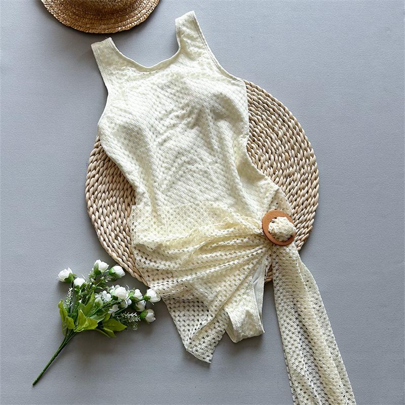 Dvoudílné bikiny 2025 Sexy dámské jednodílné plavky Plavky Ženská síťovaná sukně Bikini set Biquini Plavky Plavky