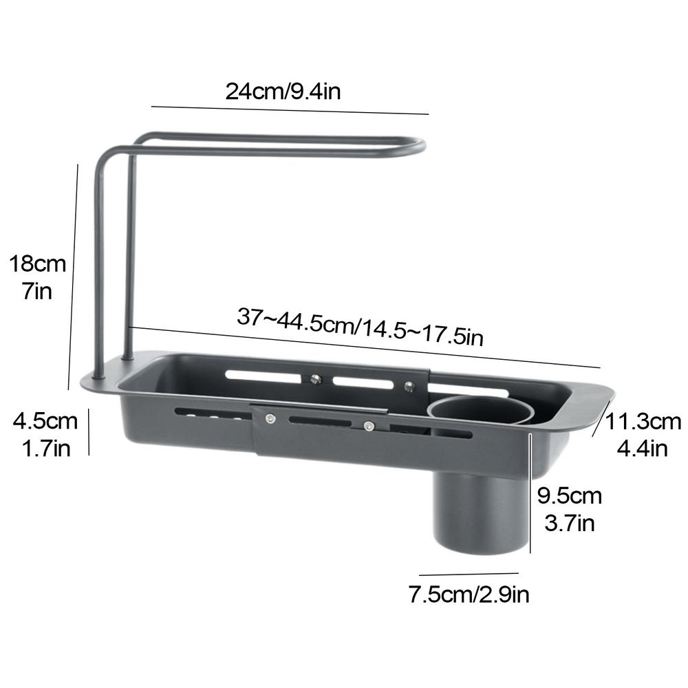 Sink Drying Rack Dish Drainers Sink Rack Sink Drainer Rack Expandable Stainless Steel Utensil Holder Organizer Kitchen Sink
