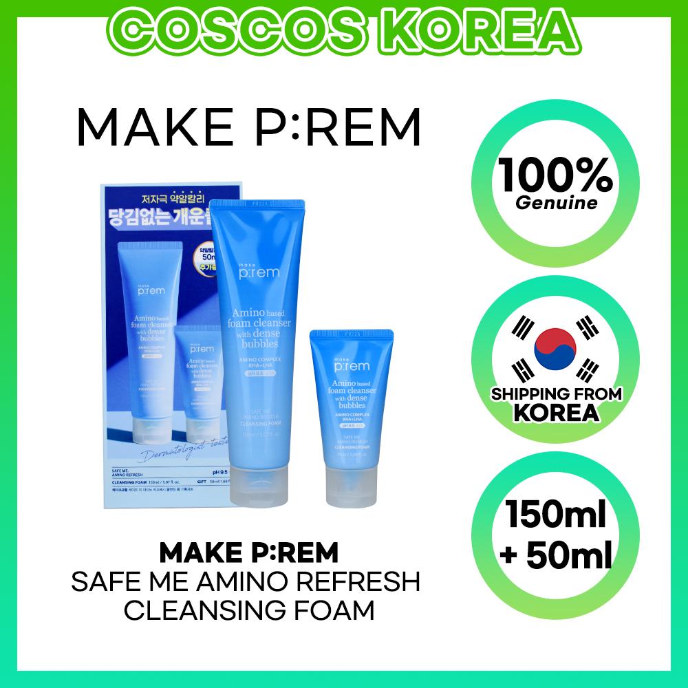 make p:rem Safe Me Amino Refresh Cleansing Foam 150ml + 50ml 1set