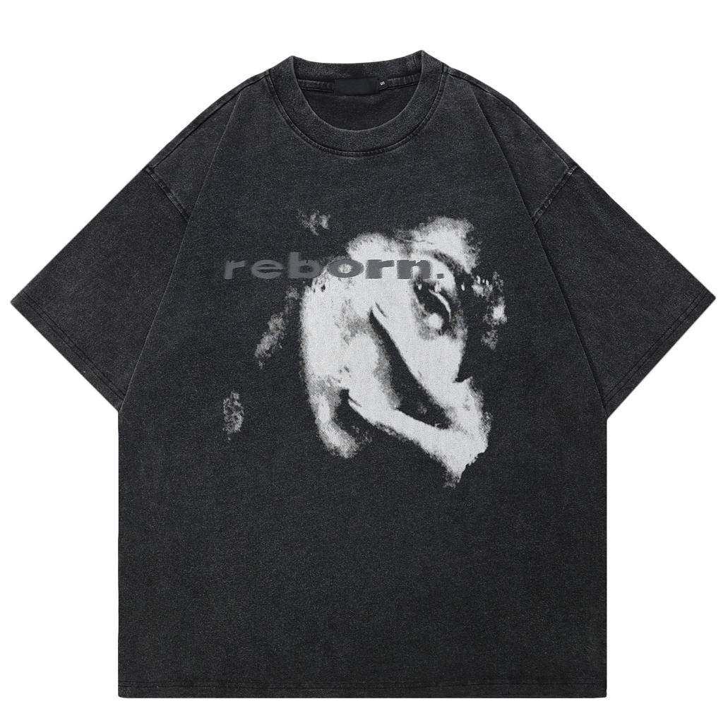 Streetwear Unisex tričko s potištěným profilem