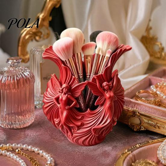 Creative Desktop Organizer 3D Printed Pen Holder, Fairies for Pens, Pencils, Makeup Brushes, Unique Desk Stationery Holder Minimalist Modern