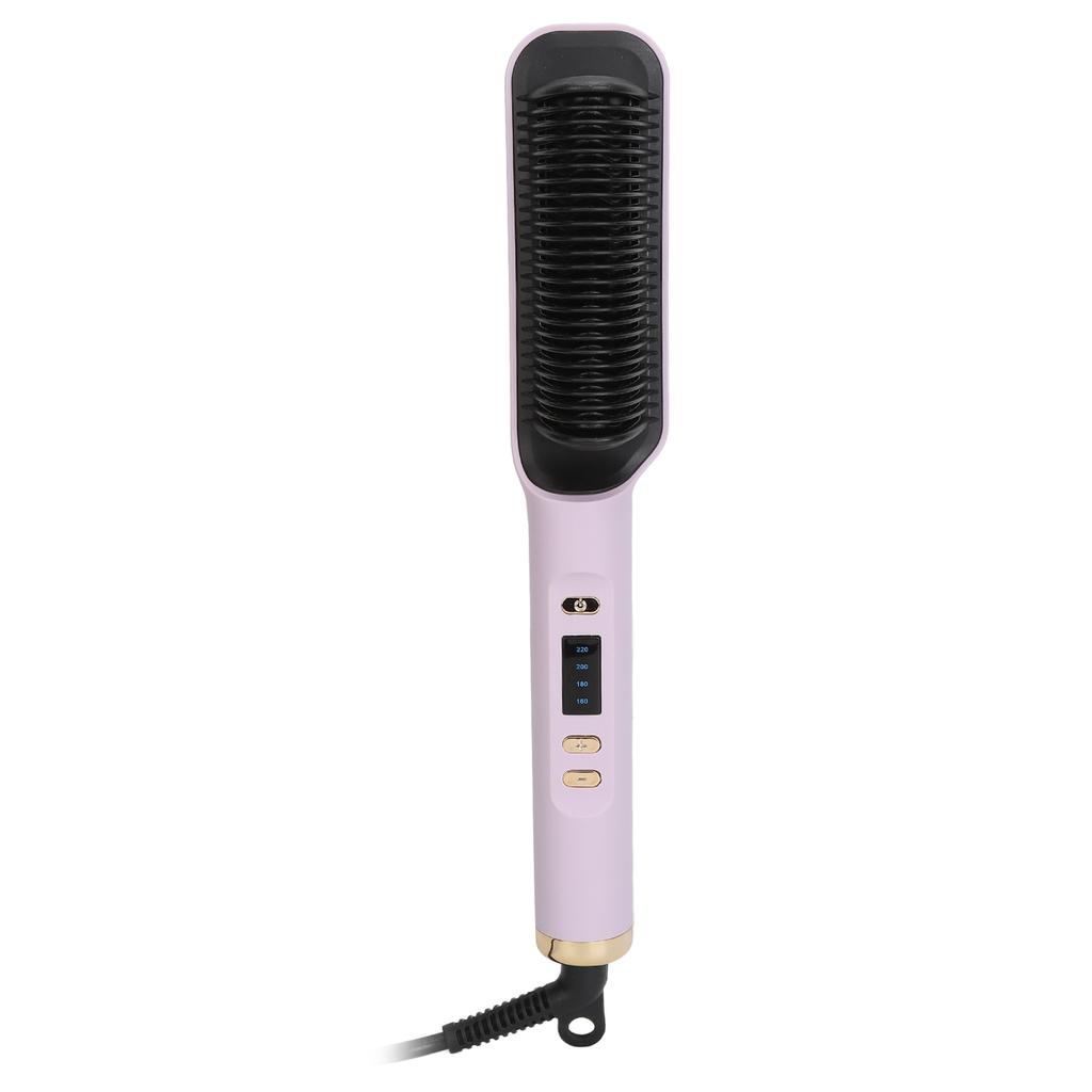 Hair Straightener Brush Fast Heat Less Damage Frizz Temps Women Electric Hot Comb for Home