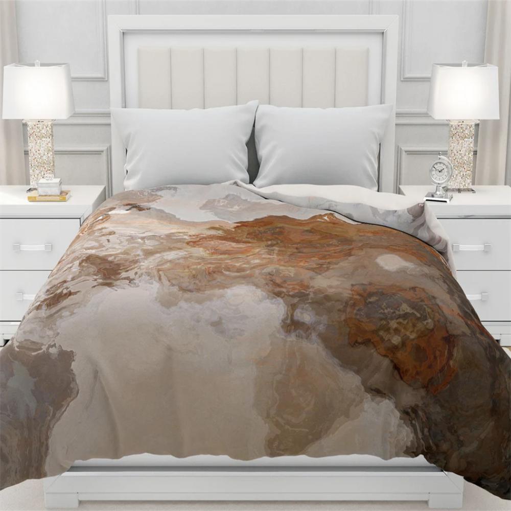 Duvet Cover with Abstract Art In King, Queen or Twin, Silky Smooth Microfiber, Contemporary Bedroom Decor, Modern Bedding, Ball